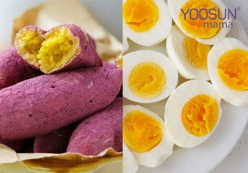 Cách giảm cân với khoai lang và trứng