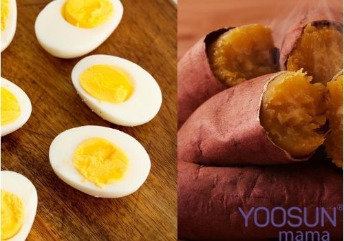 Thực đơn giảm cân với trứng và khoai lang