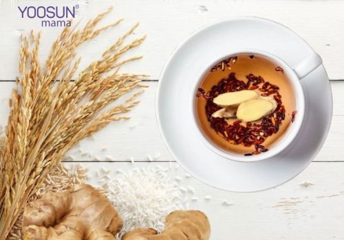 Uống nước gạo rang với gừng giảm cân