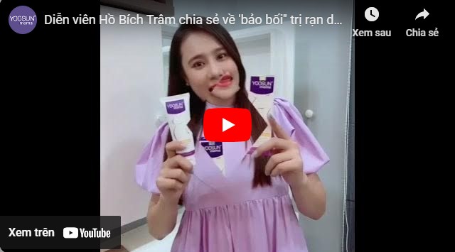Video Hồ Bích Trâm sử dụng kem yoosun mama