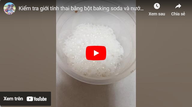 Video thử thai bằng baking soda