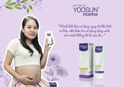 bà bầu lê hiền dùng kem yoosun mama